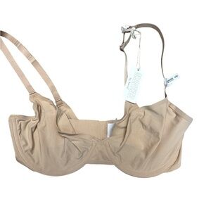 Aerie NWT Women's Balconette Nude Mesh Underwired Adjustable Straps Size 32C